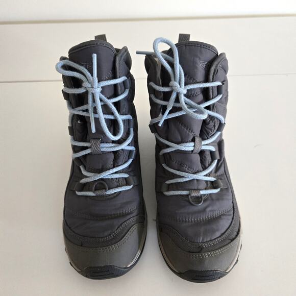 Keen Terradora Waterproof Hiking Winter Boots Grey Size 7.5 Quilted - Picture 2 of 8